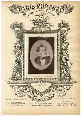 Lemercier Paris-Portrait Jules Gabriel Claude Favre (1809-1880) Politician • $52.16