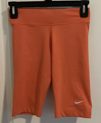 NWT Nike Dri Fit Women's XS Tight Fit Mid Rise 9” Length Athletic Shorts • $4