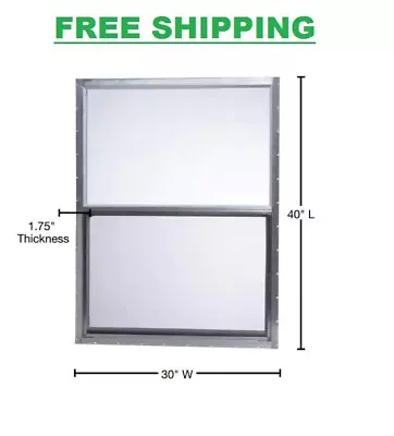 Mobile Home Single Hung Aluminum Window Silver Lightweight Insect Screen • $183.42