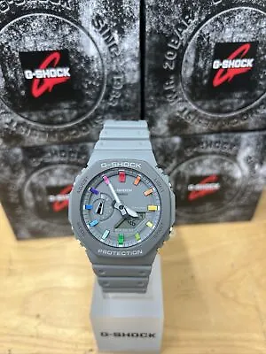 New Casio OAK G-Shock GA2110ET-8 Digital Carbon Resin Rainbow Limited Watch • $174.99