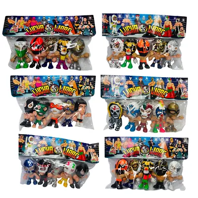 Lucha Libre 2.5 Inch Pack Of 5 Luchador Figures Mexican Wrestling Figures  • $19.99