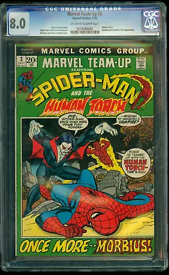 Marvel Team-up Spider-man #3 Cgc 8.0 3rd App Morbius Appearance 101 1972 Horror • $149.99