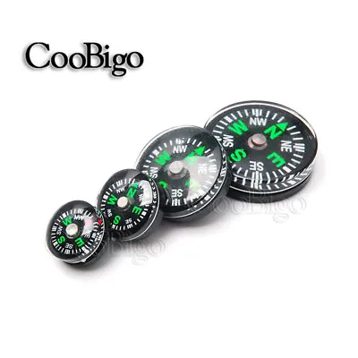 Mini Button Compass Clear Liquid Filled Small Portable Outdoor Kit 12 14 20 25mm • $129.40