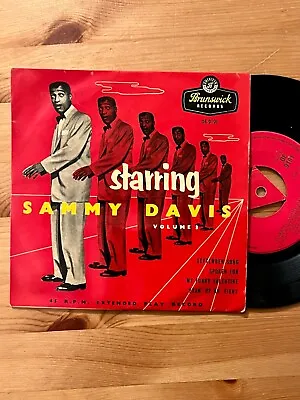 Sammy Davis Jr. Starring Sammy Davis Volume 3; Brunswick OE 9191;  7  EP  1955 • £2.99