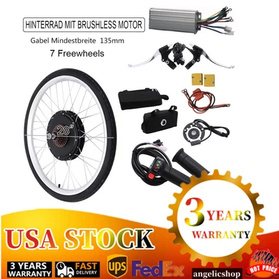 $240 • Buy 28  Rear Wheel Electric Bicycle Conversion Kit 1000w E Bike Motor Kit 48 Voltage