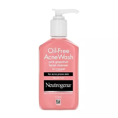 Neutrogena Oil Free Acne Wash Pink-Grapefruit Cleanser Pink 175 Ml • $37.06