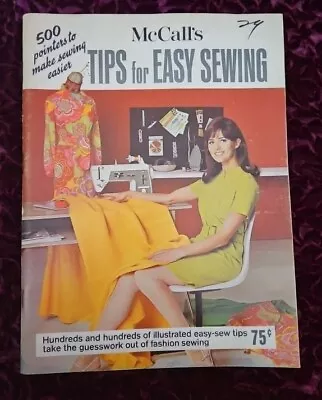 McCall's Tips For Easy Sewing 1968 Instruction Book • $0.99