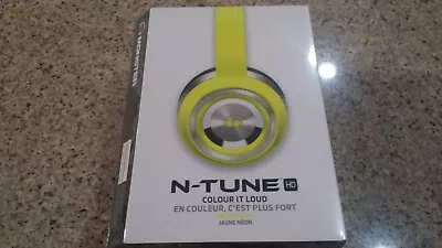 Monster By Dre Dre N-TUNE Headphones Neon Yellow NEW Seal ! • $45