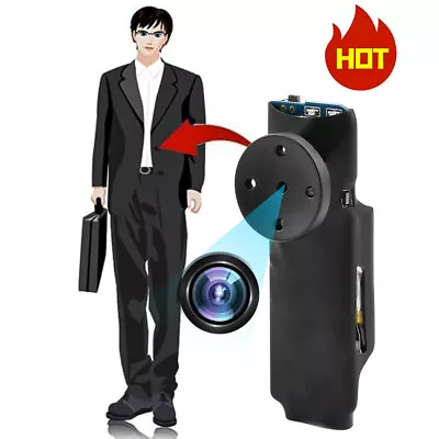 Ultra Mini Camera 1080P HD Button Spy Cam Micro Surveillance Hidden Body Video • $17.78