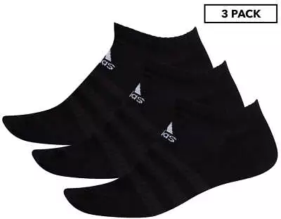 Adidas Unisex Cushioned Low Cut Sock 3-Pack - Black • $44.95