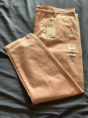 Levi’s Men’s Pants Chino XX Standar Taper Stretch 36X30 Pink New! • $38