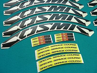 Cosmic Ultimate Black Special Service Course Replacement Rim Decal Set F 2 Rims • $52