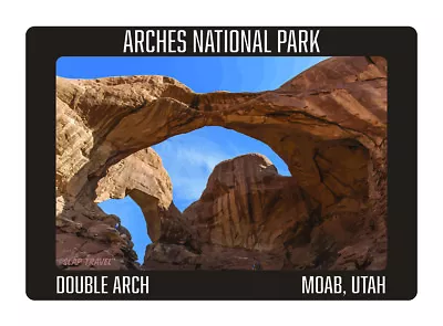 Arches National Park Double Arch Moab Utah 5x3.5 Sticker • $5.99