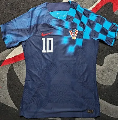 CROATIA Nike Football 2022 World Cup QATAR Away Shirt Soccer Jersey MODRIC 10 L • $299