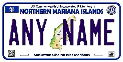 Northern Mariana Islands Custom Personalized Novelty Car Tag License Plate • $18.85