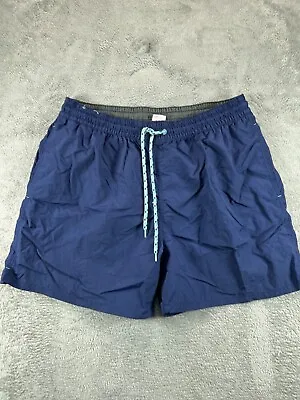 Mens Swimsuit Shorts Trunk Merona XL Blue Lined Board • $17.09