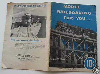 Booklet For Model Railroading For You 1949 • $9.14