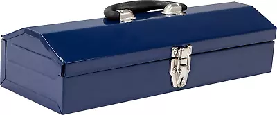 ATB102U Torin 16  Hip Roof Style Portable Steel Tool Box With Metal Latch Closur • $24.88