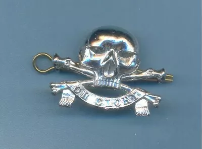 17th LANCERS.WHITE METAL BERET BADGE • £10