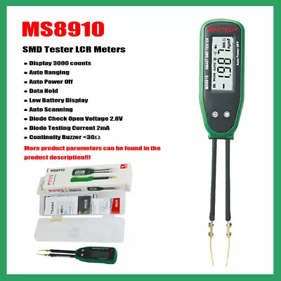 MASTECH MS8910 MS8911 High Quality Smart SMD RC Resistance Multi Meter Digital ✦ • $42.69