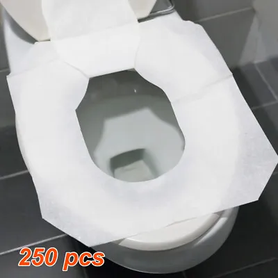 £6.89 • Buy 250pcs Flushable Toilet Seat Cover Paper Disposable Paper Cover Hygienic