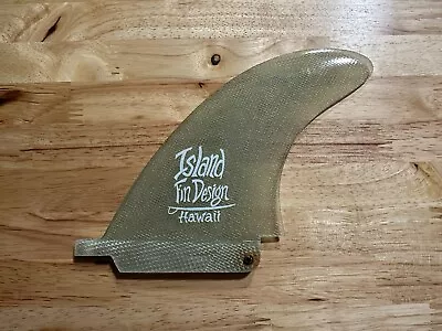 Vintage Island Fin Design Hawaii Fin Surfboard Longboard 5” • $30