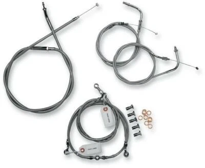 $662.95 • Buy Baron Stainless 18  Handlebar Cable/Brake Lines 1999-09 V-Star 1100 BA-8042KT-18