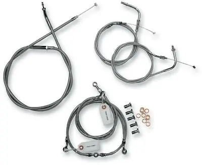 Baron Stainless 18  Handlebar Cable/Brake Lines 1999-09 V-Star 1100 BA-8042KT-18 • $662.95