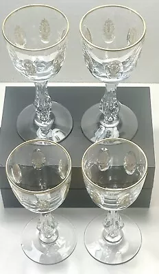 4 Tiffin Franciscan Crystal  Palais Versailles  Pattern 6 1/4  Cordial Glasses • $38