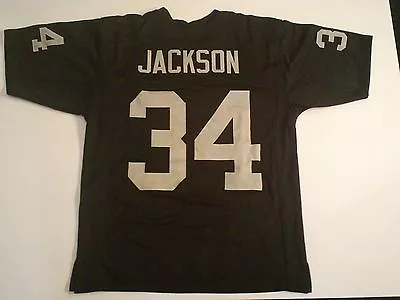 UNSIGNED CUSTOM Sewn Stitched Bo Jackson Black Jersey - M L XL 2XL 3XL • $35.99