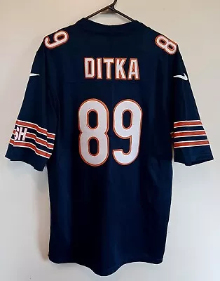 Nike On Field 89 Mike Ditka Pro Custom NFL Jersey Chicago Bears Blue Orange XL • $49.95