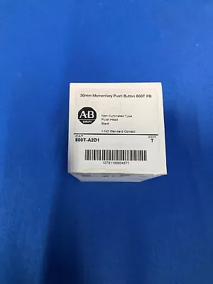 NEW ALLEN BRADLEY 800T-A2D1 Black 30mm Momentary Flush Push Button • $30