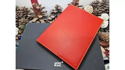 Montblanc Notebook In Red Leather Diaries & Notes Collection • $147.72