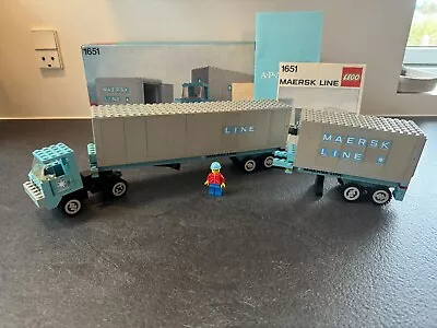 LEGO Maersk Line Container Truck 1651 - 100% Complete Set + Box & Papers • $1850