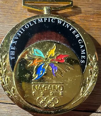 Nagano 1998 Olympic Medal No Ribbon Still In Great Condition!!! • $35.99