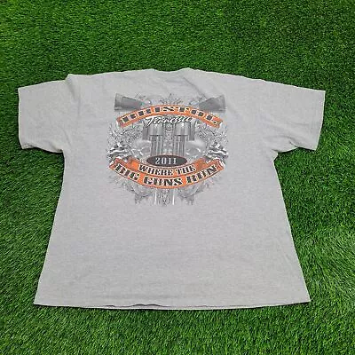 Bristol Tennessee Revolver Gun Shirt XL-Short 23x26 Gray Bandit-Big-Rig 2011 • $28.77