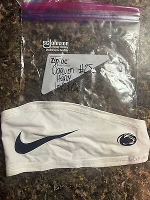 Daequan Hardy Game Used Nike White Headband PENN STATE 10/28/23 Vs Indiana • $102.56