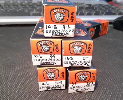 £98.35 • Buy E88cc / 6922 USA Made Amperex , NOS