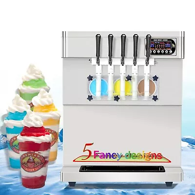 Kolice Commercial ETL Desktop 5 Flavors Soft Serve Ice Cream Machine • $2690
