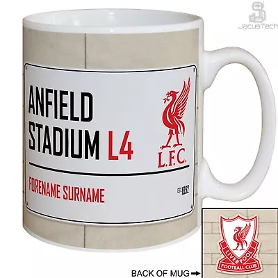 Liverpool FC Mug Personalised Cup. Official. Birthday Gift For Football Fan • £15.90