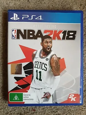♤NBA 2K18 ~PS4 ~ KYRIE IRVING ~ Includes Manual Sony PlayStation 4. • $10