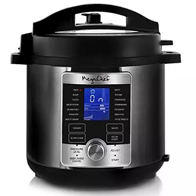 6 Quart Stainless Steel Electric Digital Pressure Cooker With Lid • $142.59