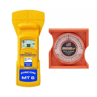 Zircon MetalliScanner MT6 Professional Metal Detector & Johnson Level & Tool ... • $425.76