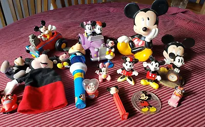 19 Pcs. Lot Disney Mickey Minnie Mouse Figure Disney World • $0.90