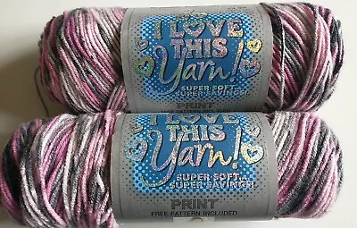 I Love This Yarn Surprise Stipe Variegated Worsted Weight 1 Full 5oz. 1  4.54oz • $17