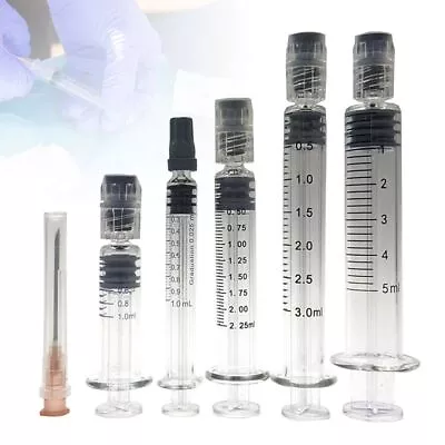 Dispensing Luer Lock Syringe Glass Liquid Dispenser For Refill Cosmetic Oil • $12.80