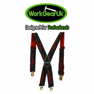 £13.99 • Buy Heavy Duty Work Trouser Braces 2  Elasticated WG-HDB01