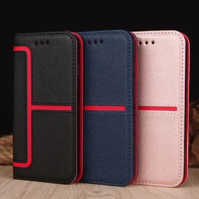 Magnetic Flip Stand Cover Wallet Leather Case For Apple IPhone X 6s 7 5s 8 Plus • £2.99