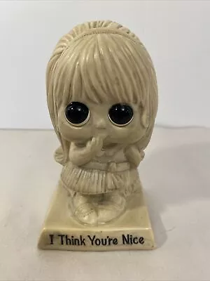 Vintage 6  1970 Russ & Wallace Berrie Figurine  I Think You're Nice   • $11.01