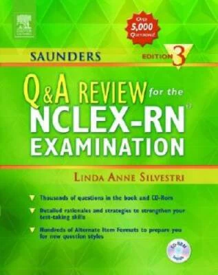 $6.73 • Buy Saunders Q & A Review For The NCLEX-RN Examination Edition 3 - Paperback - GOOD